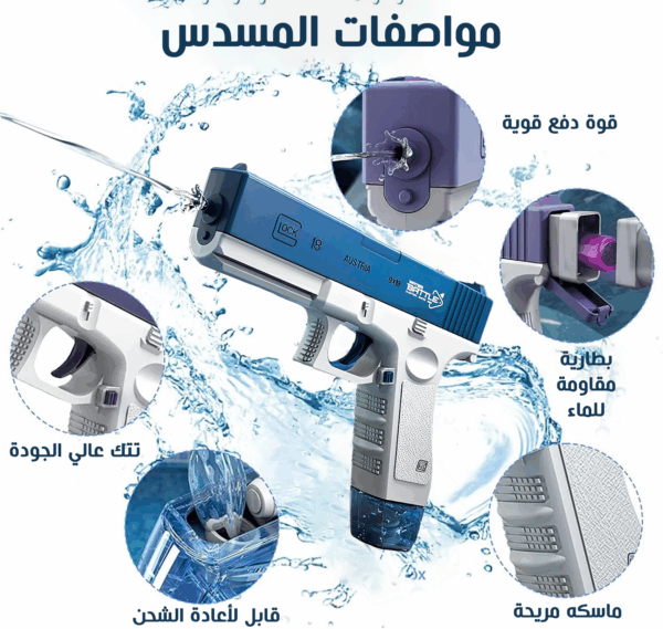 ⁦• مسدس المياه الحديث  Water Gun⁩ - الصورة ⁦2⁩