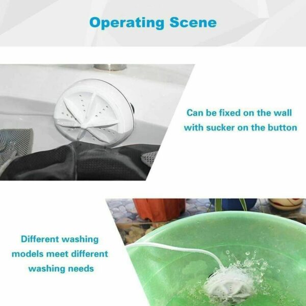 ⁦غسالة صغيرة متنقلة Turbine Wash⁩ - الصورة ⁦3⁩