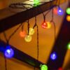 ⁦• عرض بلورة بابا نويل + سلسلة كور الكريسماس المضيئة⁩ - الصورة ⁦5⁩