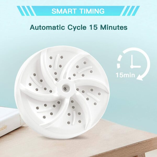 ⁦عرض قطعتين غسالة صغيرة متنقلة Turbine Wash⁩ - الصورة ⁦3⁩