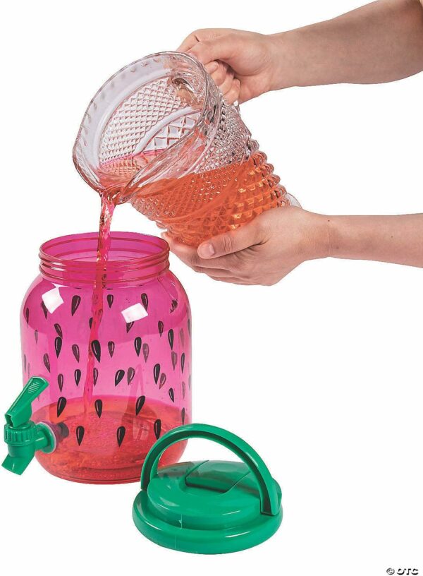 ⁦• ديسبنسر للعصير + 4 اكواب للعصير ديزاين Watermelon 2.5 Liter⁩ - الصورة ⁦2⁩