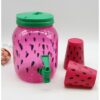 ⁦• ديسبنسر للعصير + 4 اكواب للعصير ديزاين Watermelon 2.5 Liter⁩ - الصورة ⁦4⁩