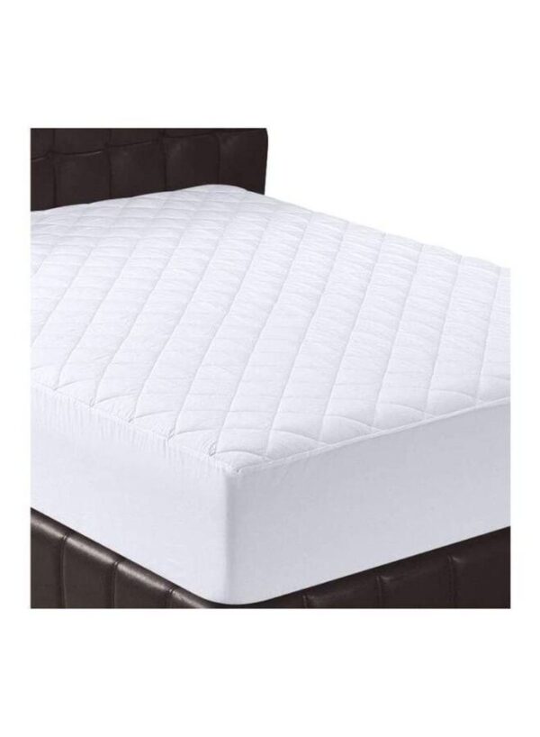 •   	 واقي مرتبة بجوانب فايبر بأستيك Snooze - أبيض