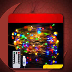 • شريط ليد بريموت كنترول USB اللوان
