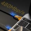 ⁦•        كابل شاحن USB متعدد 15 سم، شحن سريع 65 واط 3 في 1  (Lightning, Type-C & Micro USB)⁩ - الصورة ⁦3⁩