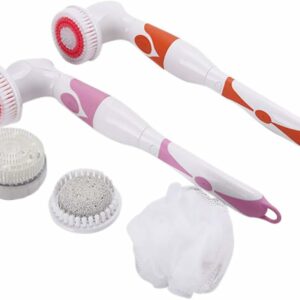 • "	فرشاة تنظيف الجسم و الاستحمام 4 في 1"