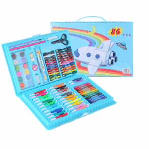 • عرض مجموعة الوان متعددة 86 قطعة اولادى + سبورة الاطفال المضيئة Magic Pad