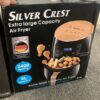 • عرض قلاية هوائية 6 Silver Crest Liter Black + قالب سيليكون للأير فراير + اسبراي بخاخ الزيت