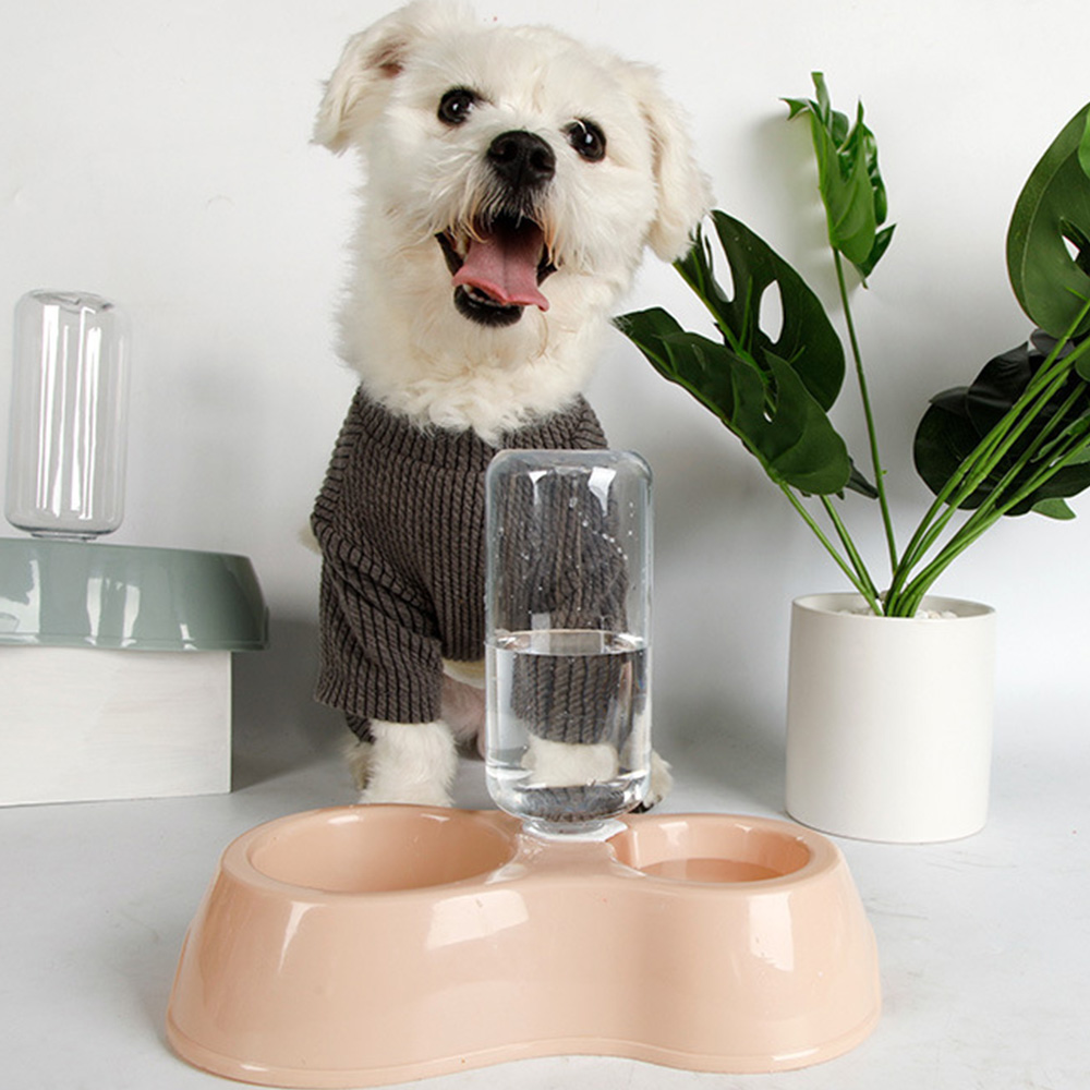 طبق طعام مزدوج للحيوانات بدسبنسر اوتوماتيكي - الصورة 3