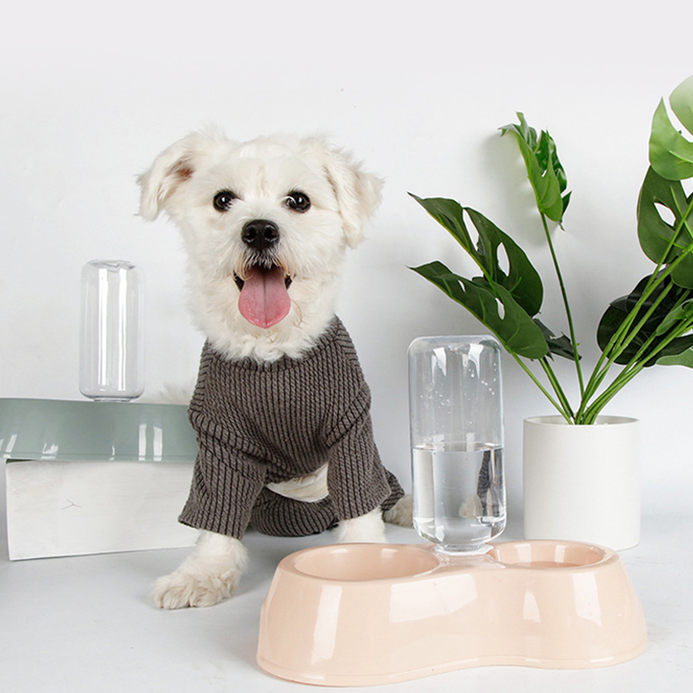 طبق طعام مزدوج للحيوانات بدسبنسر اوتوماتيكي - الصورة 2