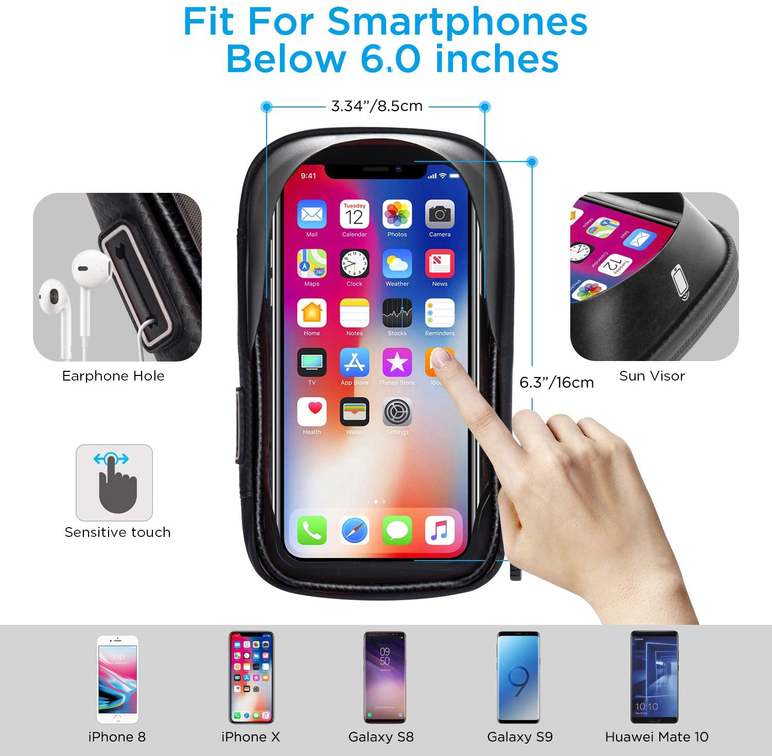 • " حامل موبايل وتربروف تاتش و حافظ للكروت"