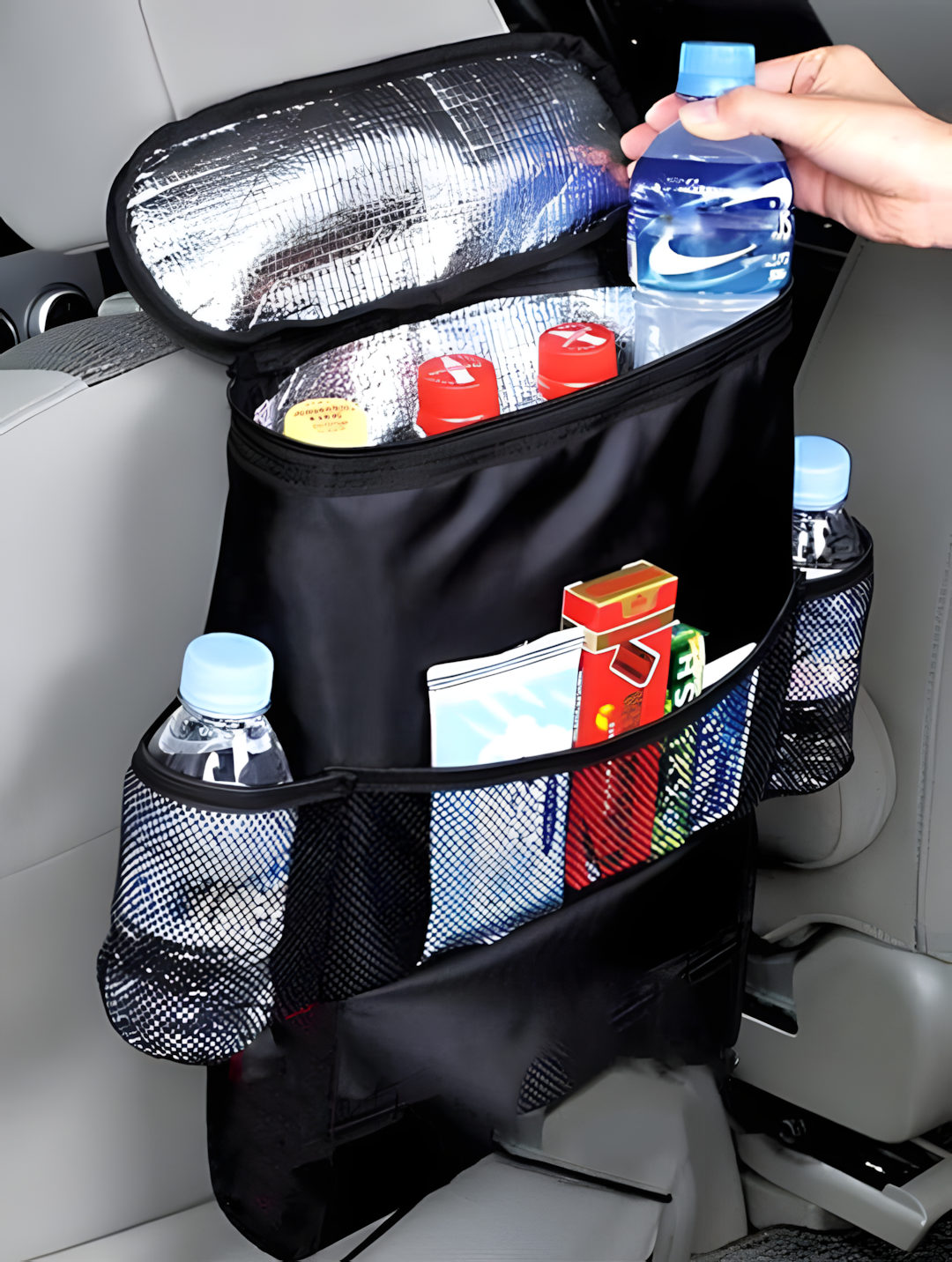 " موزع هواء للسيارة سرعتين مع حافظة حرارة لظهر كرسي السيارة" - الصورة 2