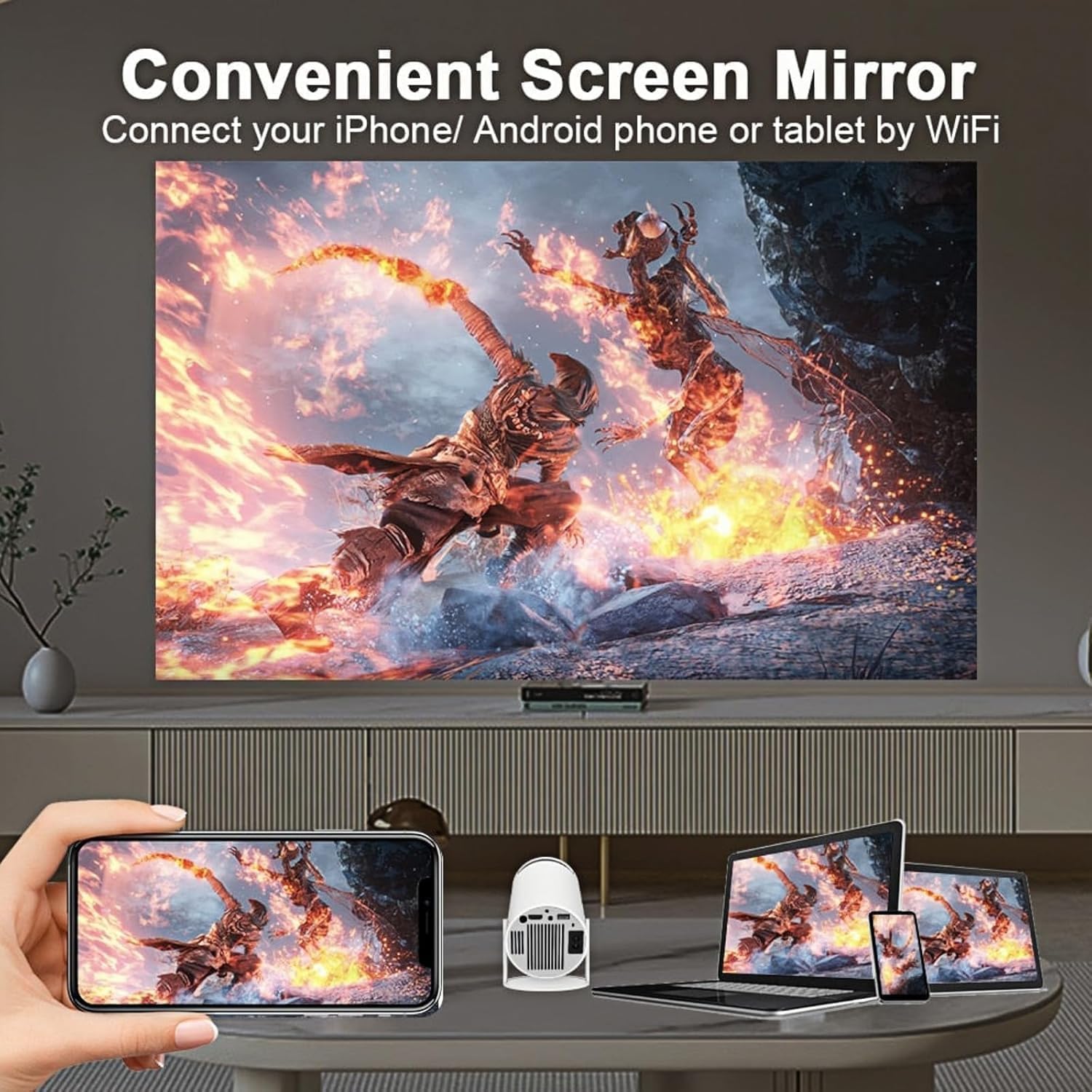 جهاز عرض بروجيكتور العاب 2 في 1 - الصورة 4