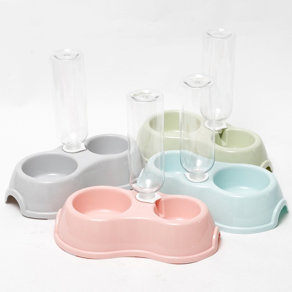 طبق طعام مزدوج للحيوانات بدسبنسر اوتوماتيكي - الصورة 6