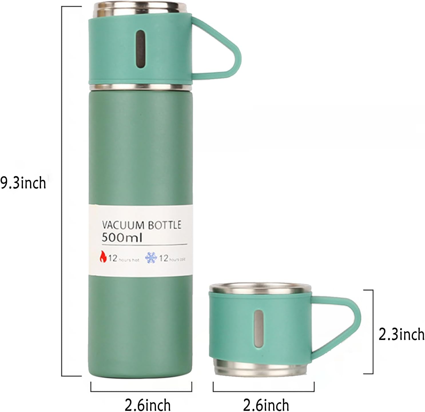 • ترمس حافظ للحرارة + 2 كوب - الصورة 2