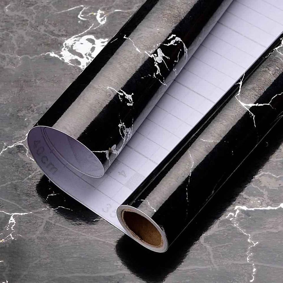 رول استيكر ماربيلا رخامي اسود - الصورة 2