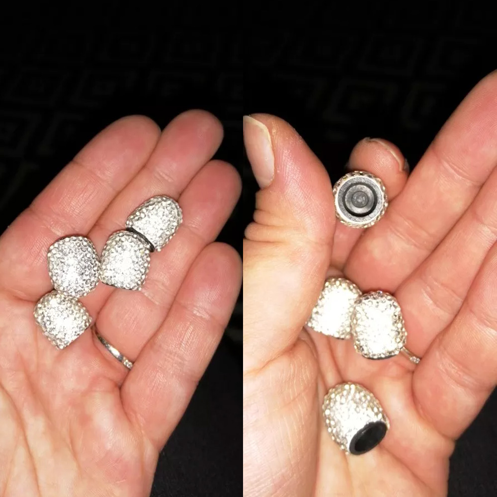 غطاء بلف إطارات السيارة كريستالات لامع - الصورة 6